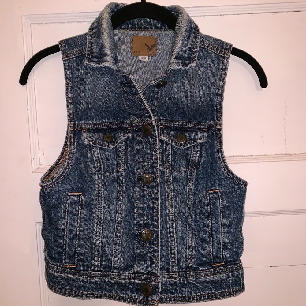 American Eagle Denim Vest